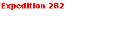 Text Box: Expedition 282